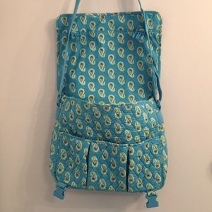 Vera Bradley Bermuda Blue Messenger Crossbody Bag
